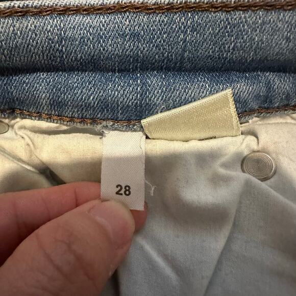 Reformation blue denim high rise jeans size 28 Barbados wash - Picture 6 of 9